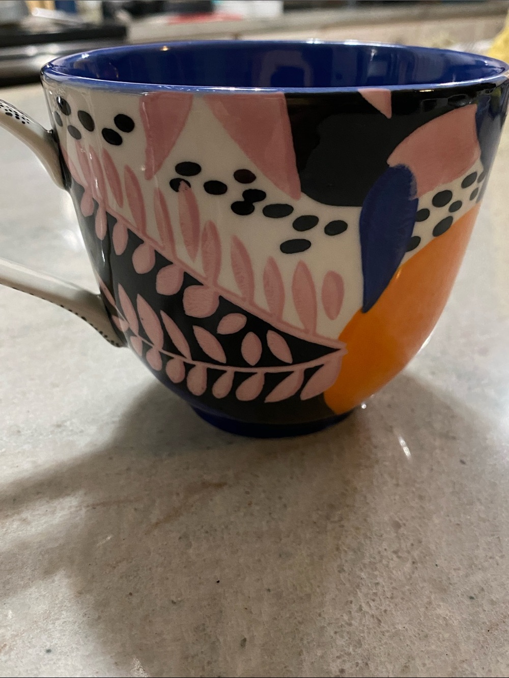 Cassie Byrnes Abstract Pattern Mug handcrafted & handpainted for Anthropologie